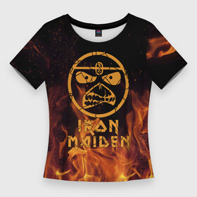 Женская футболка 3D Slim с принтом Iron Maiden ,  |  | iron maiden | адриан смит | айран | айрон | группа | дэйв мюррей | железная дева | ирон | майден | мейд | мейден | метал | мрачный | музыка | песни | рок | стив харрис | тяжелый | хеви | хевиметал