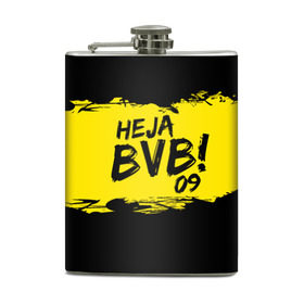 Фляга с принтом Borussia Dortmund FC , металлический корпус | емкость 0,22 л, размер 125 х 94 мм. Виниловая наклейка запечатывается полностью | 09 | bvb | heja | боруссия | германия | дортмунд | клуб | фк | футбол | футбольный