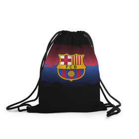 Рюкзак-мешок 3D с принтом Barcelona FC , 100% полиэстер | плотность ткани — 200 г/м2, размер — 35 х 45 см; лямки — толстые шнурки, застежка на шнуровке, без карманов и подкладки | barcelona | spain | spanish | барса | барселона | испания | испанский | клуб | фк | футбол | футбольный