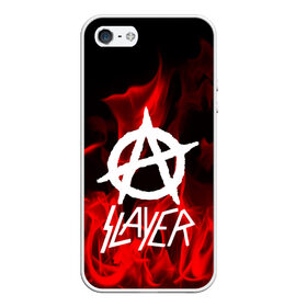 Чехол для iPhone 5/5S матовый с принтом SLAYER , Силикон | Область печати: задняя сторона чехла, без боковых панелей | punk | rock | slayer | альтернативный хип хоп | группа | инди поп | музыка | музыкальное произведение | ноты | панк | регги | рок | синти поп