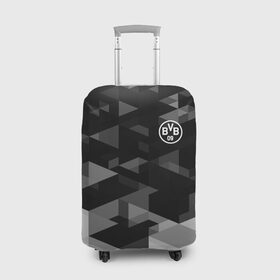 Чехол для чемодана 3D с принтом Borussia Geometry Sport , 86% полиэфир, 14% спандекс | двустороннее нанесение принта, прорези для ручек и колес | боруссия | дортмунд