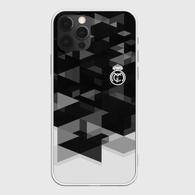 Чехол для iPhone 12 Pro Max с принтом Real Madrid Geometry Sport , Силикон |  | abstraction | championship | fc | football | footer | polygon | real madrid | soccer | socker | sport | абстракция | одежда | спорт | спортивный | униформа | футбол | футбольный клуб | чемпионат