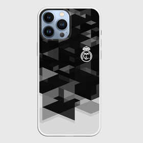 Чехол для iPhone 13 Pro Max с принтом Real Madrid Geometry Sport ,  |  | abstraction | championship | fc | football | footer | polygon | real madrid | soccer | socker | sport | абстракция | одежда | спорт | спортивный | униформа | футбол | футбольный клуб | чемпионат
