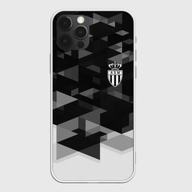 Чехол для iPhone 12 Pro Max с принтом Monaco Geometry Sport , Силикон |  | abstraction | championship | fc | football | footer | monaco | polygon | soccer | socker | sport | абстракция | монако | одежда | спорт | спортивный | униформа | футбол | футбольный клуб | чемпионат