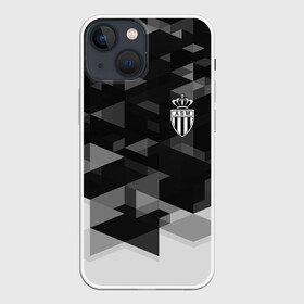 Чехол для iPhone 13 mini с принтом Monaco Geometry Sport ,  |  | abstraction | championship | fc | football | footer | monaco | polygon | soccer | socker | sport | абстракция | монако | одежда | спорт | спортивный | униформа | футбол | футбольный клуб | чемпионат