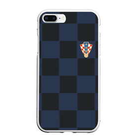 Чехол для iPhone 7Plus/8 Plus матовый с принтом Хорватия форма гостевая 2018 , Силикон | Область печати: задняя сторона чехла, без боковых панелей | 