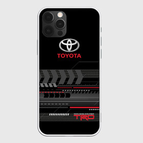 Чехол для iPhone 12 Pro Max с принтом Toyota 1 , Силикон |  | Тематика изображения на принте: car | toyota | абстракция | авто | графика | дизайн | полосы | протектор | пунктир | след шин | тойота