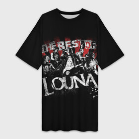 Платье-футболка 3D с принтом The best of Louna ,  |  | louna | лусинэ геворкян