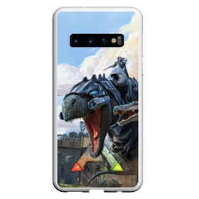 Чехол для Samsung Galaxy S10 с принтом Ark Survival Evolved , Силикон | Область печати: задняя сторона чехла, без боковых панелей | арк