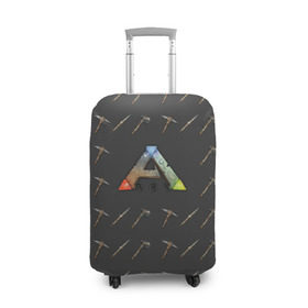 Чехол для чемодана 3D с принтом Ark Survival Evolved , 86% полиэфир, 14% спандекс | двустороннее нанесение принта, прорези для ручек и колес | арк