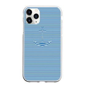 Чехол для iPhone 11 Pro Max матовый с принтом Тельняшка Якорь , Силикон |  | anchor | marine | original | vest | дизайнерская | морская | оригинальная | полоска | тельняшка | якорь
