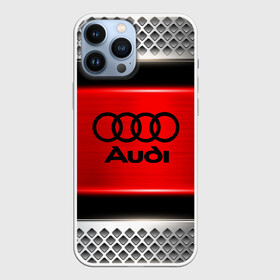 Чехол для iPhone 13 Pro Max с принтом AUDI ,  |  | audi | auto | automobile | car | carbon | machine | motor | motor car | sport car | автомашина | бренд | легковой автомобиль | марка | спортивный автомобиль | тачка