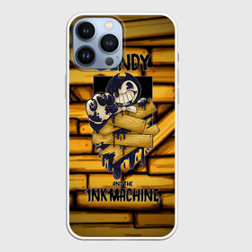 Чехол для iPhone 13 Pro Max с принтом Bendy and the ink machine (26) ,  |  | Тематика изображения на принте: bendy | bendy and the ink machine | game | horror | ink | machine | trend | video game