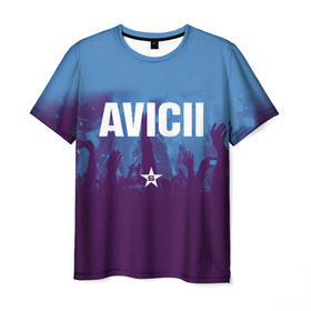 Мужская футболка 3D с принтом Avicii , 100% полиэфир | прямой крой, круглый вырез горловины, длина до линии бедер | Тематика изображения на принте: 