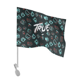 Флаг для автомобиля с принтом Avicii - true , 100% полиэстер | Размер: 30*21 см | 