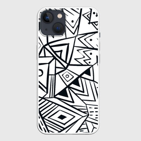 Чехол для iPhone 13 с принтом Boho Style 1 ,  |  | абстракция | арт | линии | рисунок | узор | фигуры | этника