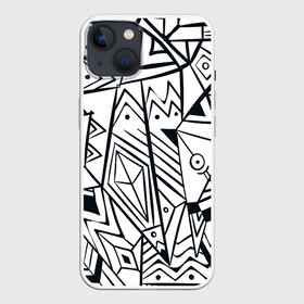 Чехол для iPhone 13 с принтом Boho Style 2 ,  |  | абстракция | арт | линии | рисунок | узор | фигуры | этника