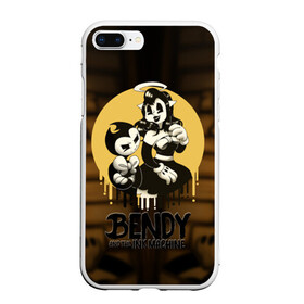 Чехол для iPhone 7Plus/8 Plus матовый с принтом Bendy and the ink machine (30) , Силикон | Область печати: задняя сторона чехла, без боковых панелей | bendy | bendy and the ink machine | game | horror | ink | machine | trend | video game