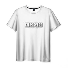 Мужская футболка 3D с принтом Sarcasm , 100% полиэфир | прямой крой, круглый вырез горловины, длина до линии бедер | Тематика изображения на принте: сарказм