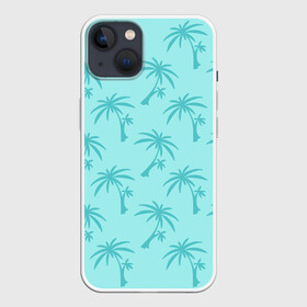 Чехол для iPhone 13 с принтом GTA Vice City ,  |  | grand theft auto | gta | minimal | palm trees | pink | tommy | tropical | vice city | вайс сити | гта | пальмы | паттерн | томми