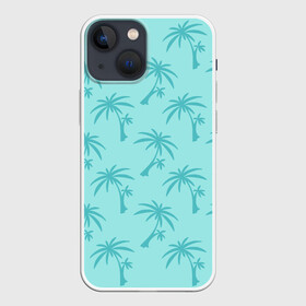 Чехол для iPhone 13 mini с принтом GTA Vice City ,  |  | grand theft auto | gta | minimal | palm trees | pink | tommy | tropical | vice city | вайс сити | гта | пальмы | паттерн | томми