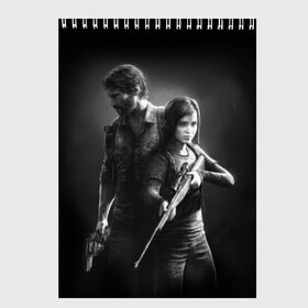 Скетчбук с принтом The Last of Us , 100% бумага
 | 48 листов, плотность листов — 100 г/м2, плотность картонной обложки — 250 г/м2. Листы скреплены сверху удобной пружинной спиралью | the last of us | гриб | грибы | джоэл | кордицепс | пиратs | элли