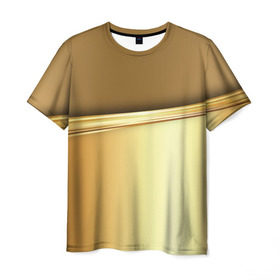 Мужская футболка 3D с принтом GOLD #3 , 100% полиэфир | прямой крой, круглый вырез горловины, длина до линии бедер | abstract | geometry | gold | ornament | pattern | texture | абстракция | геометрия | золото | золотой узор | орнамент | паттерн | текстура | узор