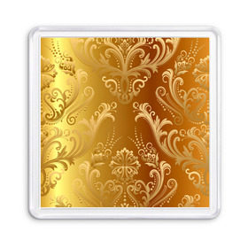 Магнит 55*55 с принтом GOLD #8 , Пластик | Размер: 65*65 мм; Размер печати: 55*55 мм | abstract | geometry | gold | ornament | pattern | texture | абстракция | геометрия | золото | золотой узор | орнамент | паттерн | текстура | узор