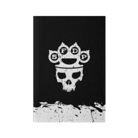 Обложка для паспорта матовая кожа с принтом Five Finger Death Punch , натуральная матовая кожа | размер 19,3 х 13,7 см; прозрачные пластиковые крепления | Тематика изображения на принте: 5fdp | alternative | ffdp | groove | metal | metall | rock | альтернатива | грув | группа | метал | рок | череп