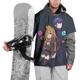 Накидка на куртку 3D с принтом Toradora , 100% полиэстер |  | Тематика изображения на принте: anime | аниме | карманный тигр | торадора toradora айсака тайга