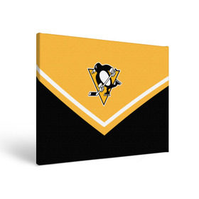 Холст прямоугольный с принтом Pittsburgh Penguins (Форма 1) , 100% ПВХ |  | питтсбург пингвинз