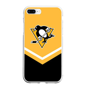 Чехол для iPhone 7Plus/8 Plus матовый с принтом Pittsburgh Penguins (Форма 1) , Силикон | Область печати: задняя сторона чехла, без боковых панелей | питтсбург пингвинз