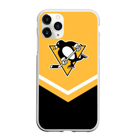 Чехол для iPhone 11 Pro Max матовый с принтом Pittsburgh Penguins (Форма 1) , Силикон |  | Тематика изображения на принте: питтсбург пингвинз