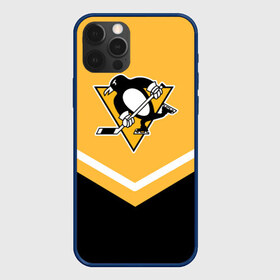 Чехол для iPhone 12 Pro Max с принтом Pittsburgh Penguins (Форма 1) , Силикон |  | Тематика изображения на принте: питтсбург пингвинз