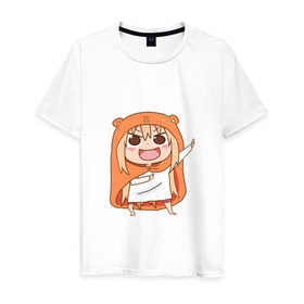 Мужская футболка хлопок с принтом Umaru Chan , 100% хлопок | прямой крой, круглый вырез горловины, длина до линии бедер, слегка спущенное плечо. | Тематика изображения на принте: anime | аниме | анимэ | умару