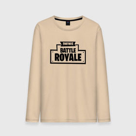 Мужской лонгслив хлопок с принтом Fortnite Battle Royale Logo , 100% хлопок |  | 