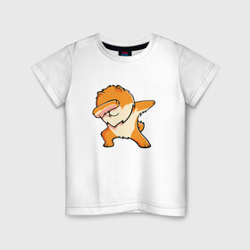 Детская футболка хлопок с принтом ШПИЦ , 100% хлопок | круглый вырез горловины, полуприлегающий силуэт, длина до линии бедер | померанец | померанский шпиц | собака | шпиц | шпиц немецкий | шпицуля