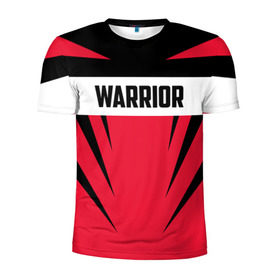 Мужская футболка 3D спортивная с принтом Warrior , 100% полиэстер с улучшенными характеристиками | приталенный силуэт, круглая горловина, широкие плечи, сужается к линии бедра | warrior | воин | спортсмен