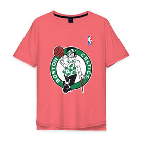 Мужская футболка хлопок Oversize с принтом Boston celtics , 100% хлопок | свободный крой, круглый ворот, “спинка” длиннее передней части | Тематика изображения на принте: boston celtics | nba | баскетбол | бостон селтикс