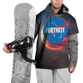 Накидка на куртку 3D с принтом Fortnite , 100% полиэстер |  | battle royale | fortnite | lama | space | батл рояль | космос | лама | фортнайт