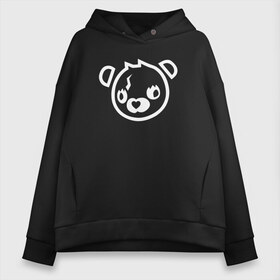 Женское худи Oversize хлопок с принтом Cuddle Bear , френч-терри — 70% хлопок, 30% полиэстер. Мягкий теплый начес внутри —100% хлопок | боковые карманы, эластичные манжеты и нижняя кромка, капюшон на магнитной кнопке | battle royale | fortnite | lama | батл рояль | лама | медведь | фортнайт