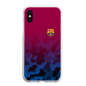 Чехол для iPhone XS Max матовый с принтом FC BARCA SPORT , Силикон | Область печати: задняя сторона чехла, без боковых панелей | fc | fc barca | football | football club | sport | барселона | спорт | спортивные | униформа | фирменные цвета | фк | футбол | футбольный клуб