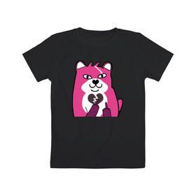 Детская футболка хлопок с принтом Fortnite Bear , 100% хлопок | круглый вырез горловины, полуприлегающий силуэт, длина до линии бедер | battle royale | fortnite | lama | батл рояль | лама | медведь | фортнайт