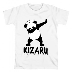 Мужская футболка хлопок с принтом Kizaru , 100% хлопок | прямой крой, круглый вырез горловины, длина до линии бедер, слегка спущенное плечо. | 