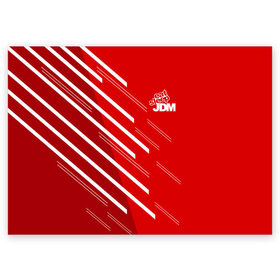 Поздравительная открытка с принтом JDM SPORT , 100% бумага | плотность бумаги 280 г/м2, матовая, на обратной стороне линовка и место для марки
 | auto | jdm | racing | авто | автомобильные | дрифт | спорт | тюниг