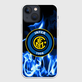 Чехол для iPhone 13 mini с принтом INTER ,  |  | fc | football | footer | inter | soccer | socker | sport | интер | огонь | пламя | спорт | футбол | футбольный клуб