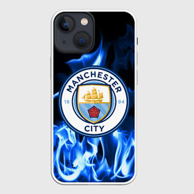 Чехол для iPhone 13 mini с принтом MANCHESTER CITY ,  |  | fc | football | footer | manchester city | soccer | socker | sport | огонь | пламя | спорт | футбол | футбольный клуб