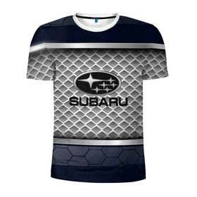 Мужская футболка 3D спортивная с принтом SUBARU SPORT , 100% полиэстер с улучшенными характеристиками | приталенный силуэт, круглая горловина, широкие плечи, сужается к линии бедра | auto | car | subaru | авто | автомобиль | машина | субару