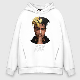 Мужское худи Oversize хлопок с принтом XXXtentacion (6) , френч-терри — 70% хлопок, 30% полиэстер. Мягкий теплый начес внутри —100% хлопок | боковые карманы, эластичные манжеты и нижняя кромка, капюшон на магнитной кнопке | Тематика изображения на принте: 