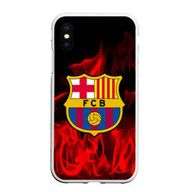 Чехол для iPhone XS Max матовый с принтом BARCELONA SPORT , Силикон | Область печати: задняя сторона чехла, без боковых панелей | football | soccer | барселона